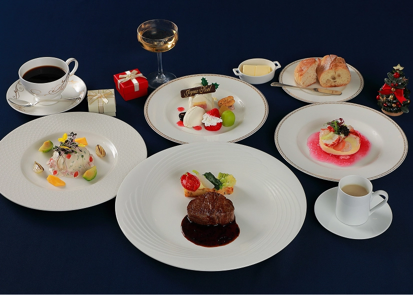 フランス料理フルコース・クリスマスデザート・シャンパン1杯付