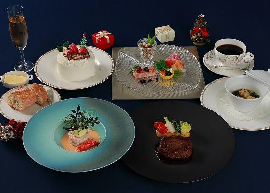 フランス料理フルコース・シャンパン1杯付＆フリードリンク（ビール・ワイン・ウイスキー・ハイボール・3種のカクテル・オレンジジュース・ウーロン茶・コーラ・ジンジャーエール）