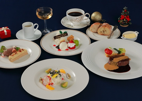 フランス料理フルコース・クリスマスデザート・シャンパン1杯付